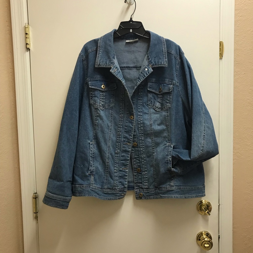Dress Barn Denim Jacket/Coat plus size 3x EUC